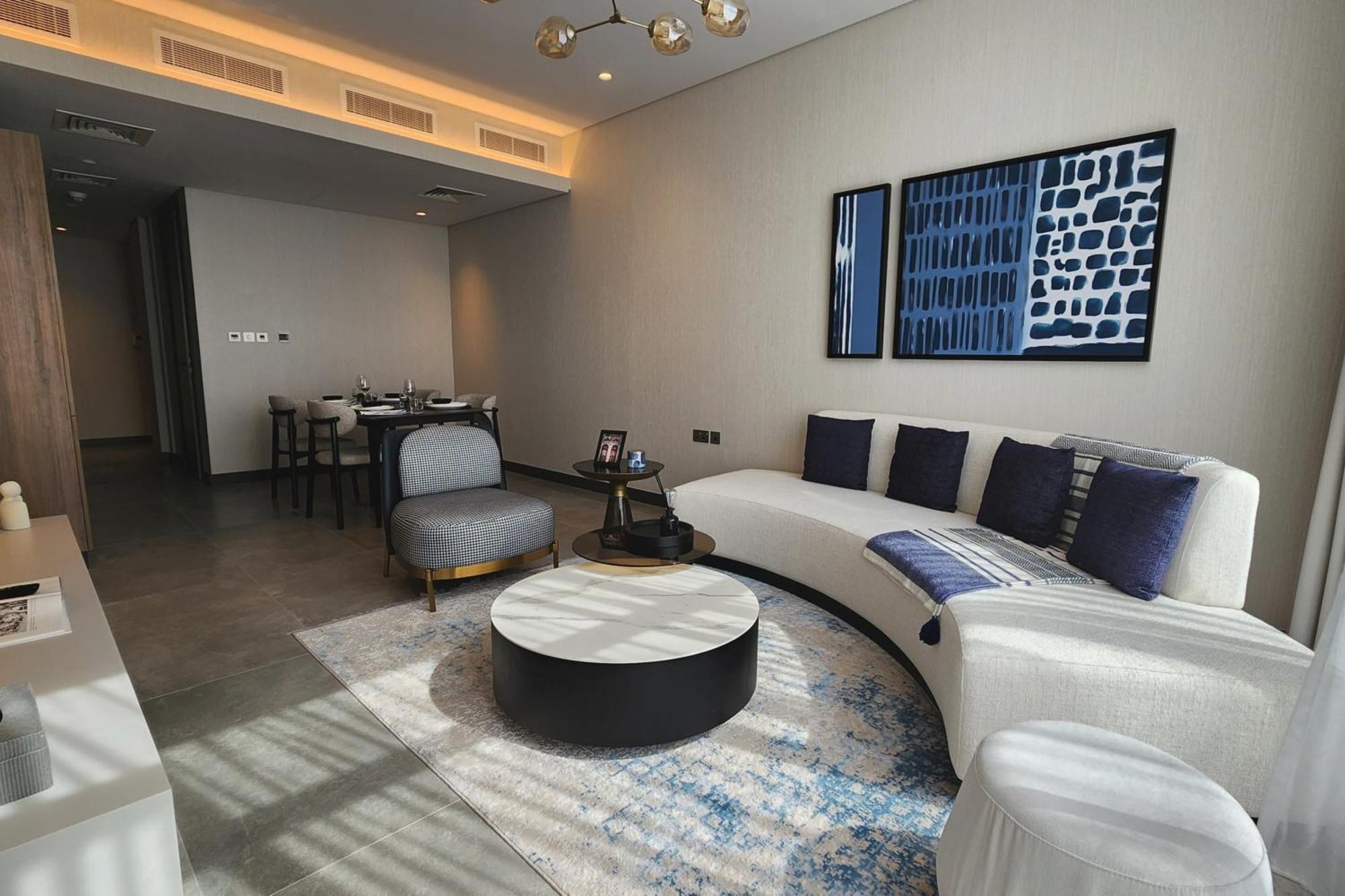Hotel Charthouse Bahrain Al Manamah Esterno foto A living room at the Ritz-Carlton, DIFC